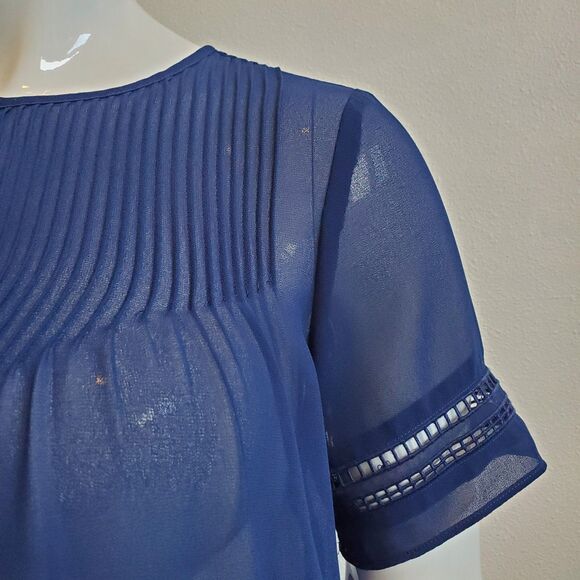 NEW Michael Kors Navy Blouse - Picture 5 of 9